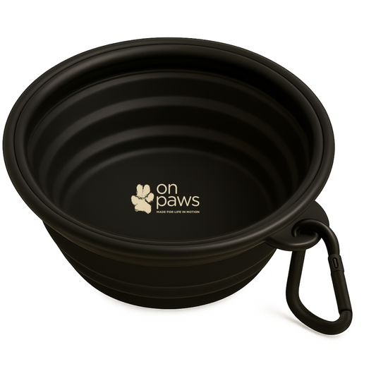 On Paws Foldable Silocone Dog Bowl